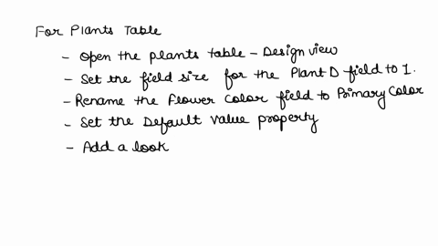 texts-5-open-the-plants-table-and-make-the-following-changes-you-may-work-in-datasheet-view-or-design-view-as-appropriate-a-set-the-field-size-for-the-plantd-field-to-1-b-rename-the-flowerco-31902