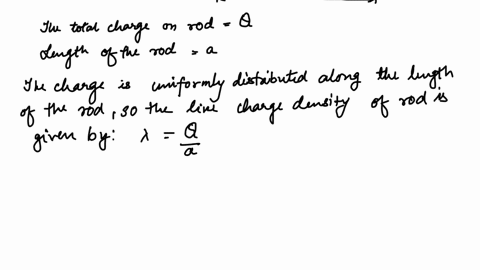 electric-charge-is-distributed-uniformly-along-r-thin-rod-of-length-a-with-total-charge-q-take-the-potential-to-be-zero-atinfinity-find-the-electric-field-e-at-point-pa-distance-x-to-the-right-of-t
