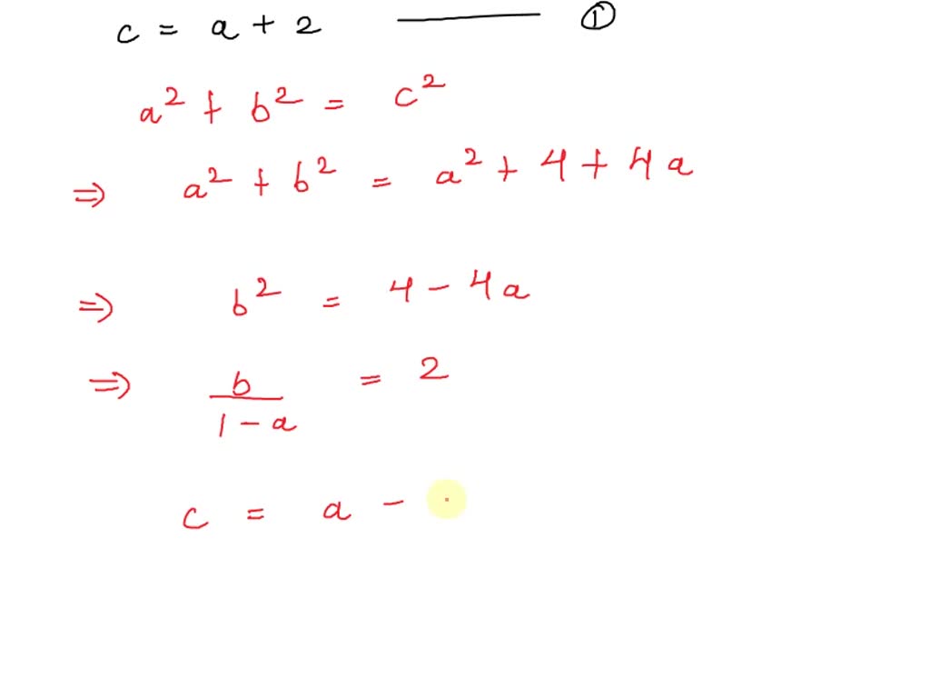 Solved Find A Formula In Terms Of Andt To Generate Pythagorean Triples A B C In Which C A 2 Then Use This Formula To Find An Example Of A