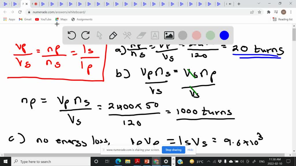 SOLVED A current transformer has 15 turns on the primary and 75 turns