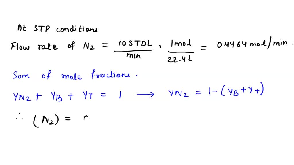 SOLVED How will the mole fractions of benzene and tolucne in the