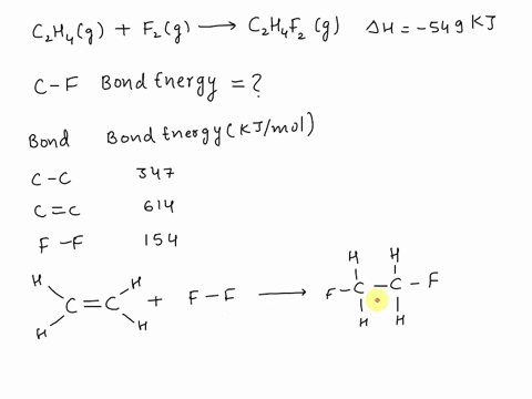 consider-the-following-reaction-c2h4g-f2g-c2h4f2g-h-549-kj-estimate-the-carbon-fluorine-bond-energy-given-that-the-cc-bond-energy-is-347-kjmol-the-cc-bond-energy-is-614-kjmol-and-the-ff-bond-29848