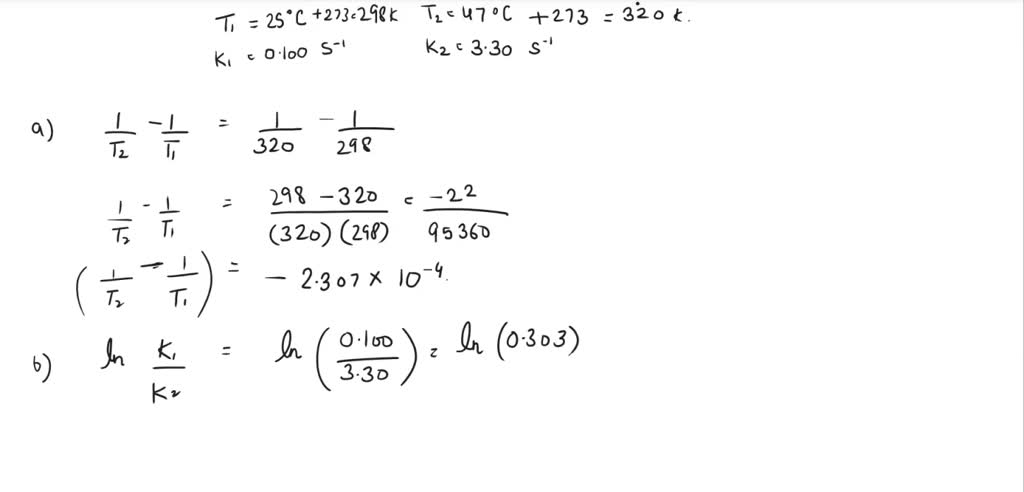 SOLVED: 5. The rate constant for the substitution reaction CHCl + HOCl