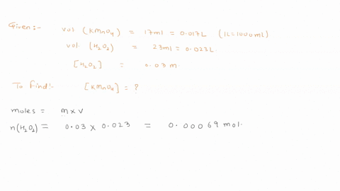thieifoncentration-of-hydrogen-peroxide-solution-can-be-found-by-redox-titration-with-acidified-potassium-permanganate-solution-it-was-found-that-izml-of-the-potassium-permanganate-solution-76704