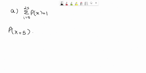 5-points-use-the-discrete-probability-distribution-below-5-rl-detennine-the-missing-probability-px-5-calculate-pi0-x-25-calculate-the-mean-ex-calculate-the-variance-ox-27375