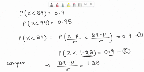 let-x-be-nleftmu-sigma2right-so-that-px89090-and-px94095-find-mu-and-sigma2-79527
