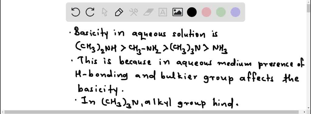 SOLVED: Arrange the following compounds in an increasing order of basic ...