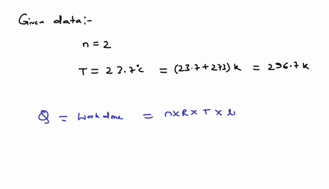 two-moles-of-an-ideal-gas-undergo-a-reversible-isothermal-expansion-from-210102-m3-to-404102-m3-at-a-temperature-of-237-c-what-is-the-change-in-entropy-s-of-the-gas-express-your-answer-numer-42924