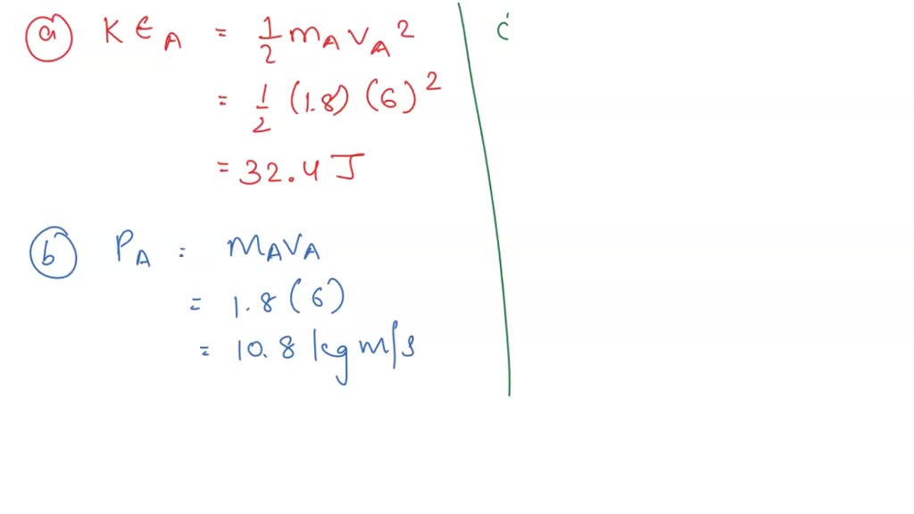 SOLVED: The table gives mass and speed data for the two objects in the ...