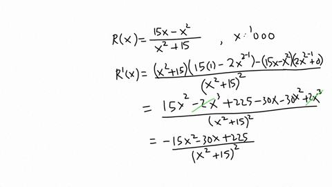 a-companys-revenue-for-selling-x-thousand-items-is-given-by-rx-15x-x2x2-15-find-the-value-of-x-that-maximizes-the-revenue-and-find-the-maximum-revenue-51887