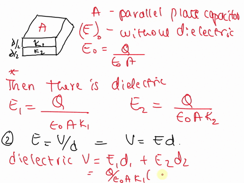 parallel-plate-capacitor-that-has-no-dielectric-in-the-space-between-the-plates-has-capacitance-co-and-plate-separation-two-dielectric-slabs-that-have-dielectric-constants-of-and-kz-respecti-75063