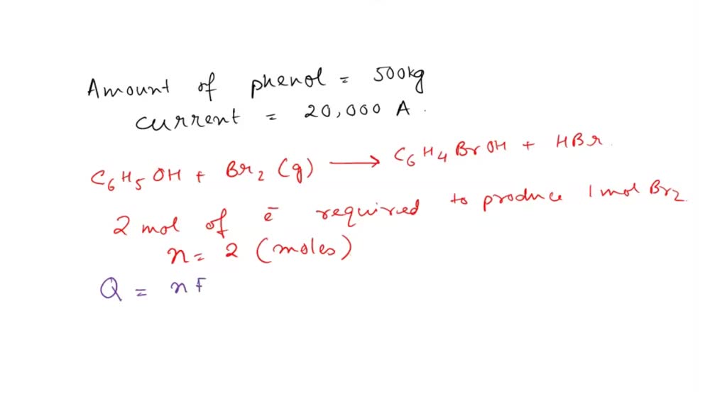 SOLVED The electrolysis of molten potassium bromide, KBr, generates