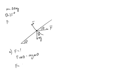 in-the-figure-crate-of-mass-m-99-kg-is-pushed-at-a-constant-peed-up-a-frictionless-ramp-0-259-by-horizontal-force-fthe-positive-direction-of-an-x-axis-is-up-the-ramp-and-the-positive-directi-01472