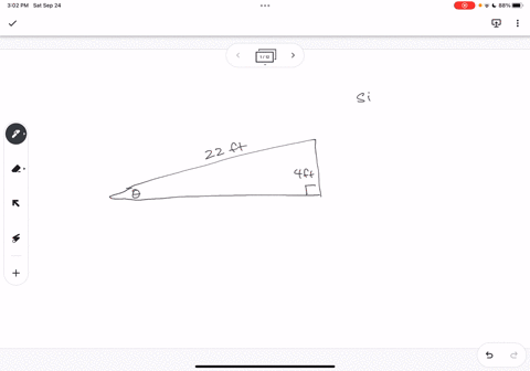 if-a-loading-ramp-is-placed-next-to-a-truck-at-a-height-of-4-feet-and-the-ramp-is-22-feet-long-what-angle-does-the-ramp-make-with-the-ground-round-your-answer-to-one-decimal-place-the-ramp-m-45489