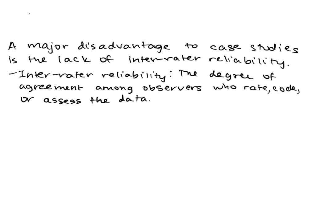 The Major Limitation Of Case Studies Is   