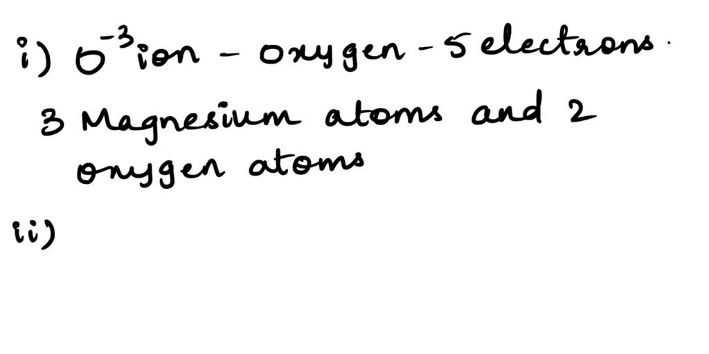 SOLVED The formula of magnesium oxide is MgO. However, a student