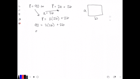 the-perimeter-of-a-rectangular-floor-is-90-feet-find-the-dimensions-of-the-floor-if-the-length-is-twice-the-width