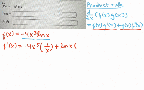 let-beginarrayl-fx-4-x5-ln-x-fprimexsquare-fprimelefte4rightsquare-endarray