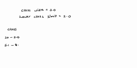 3-given-the-data-21-232934-38-complete-the-frequency-distribution-8ab8-berine-th8-ciaeses850-hathe-5454-64-8089-110-class-width-is-30-and-the-first-class-has-a-lower-class-limit-of-20-class-25607
