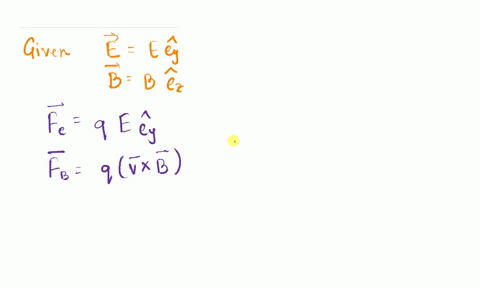 in-this-question-we-will-consider-the-motion-of-charged-particle-in-uniform-electric-and-magnetic-fields-that-are-perpendicular-you-may-ignore-the-effects-of-gravity-throughout-this-question-45533