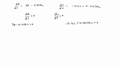 point-populations-of-aphids-and-ladybugs-are-modeled-by-the-equations-d4-34-001aal-dt-dl-06l-0003al-a-find-the-equilibrium-solutions-enter-your-answer-as-list-of-ordered-pairs-aal-where-a-is-86066