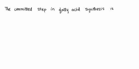 select-the-correct-statement-complete-the-following-sentence-the-committed-step-in-fatty-acid-synthesis-is-1-the-reaction-catalysed-by-acetyl-coa-carboxylase-2-the-reduction-of-the-acetoacet-47074