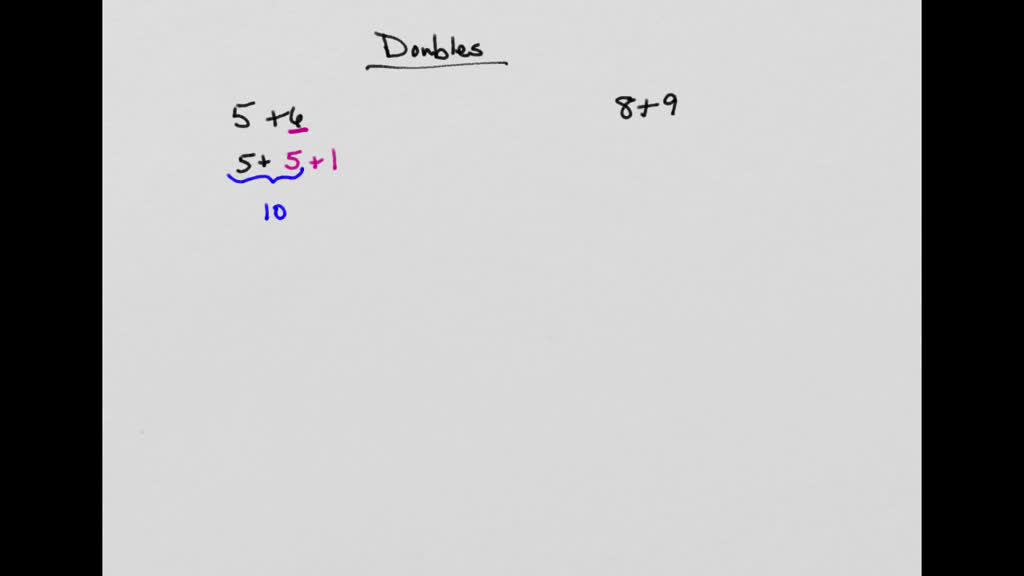 SOLVED write the doubles fact. Draw one more dot on one side.Then