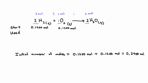 a-sample-of-gas-contains-01200-mol-of-h2g-and-01200-mol-of-o2g-and-occupies-a-volume-of-130-l-the-following-reaction-takes-place-h2g-o2gh2o2g-calculate-the-volume-of-the-sample-after-the-reaction-ta-2