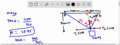 two-cables-are-tied-together-at-c-and-loaded-as-shown-draw-the-free-body-diagram-needed-to-determine-the-tension-in-ac-and-bc-4