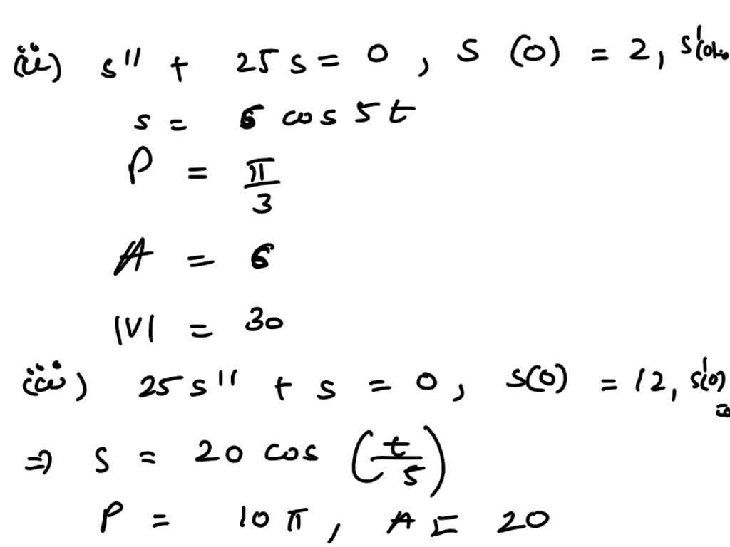 SOLVED: (1 point) The following differential equations represent ...