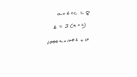 the-sum-of-the-digits-of-a-three-digit-number-is-eight-the-middle-digit-is-thrice-the-sum-of-the-other-two-digits-the-difference-between-the-number-and-the-number-obtained-by-reversing-the-order-of-th