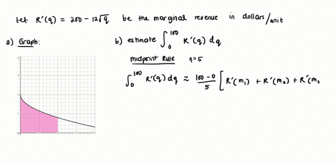 the-marginal-revenue-function-on-sales-of-q-units-of-a-product-is-rprimeq200-12-sqrtq-dollars-per-un-09927