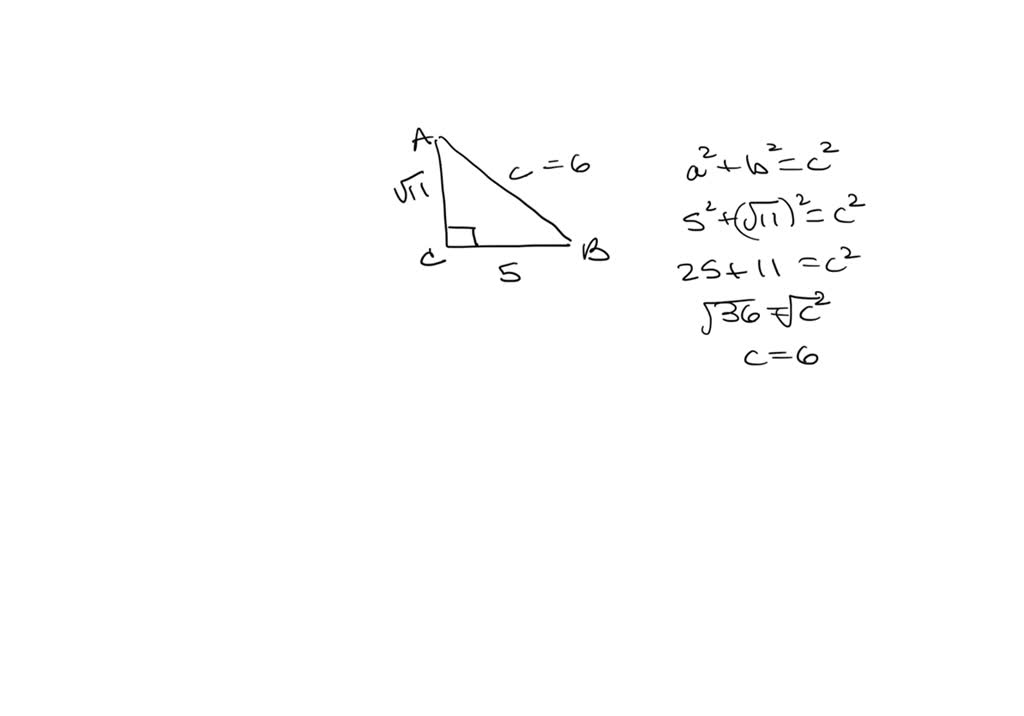 Solved The Following Problem Refers To Right Triangle Abc With C 90° Use The Given 1879