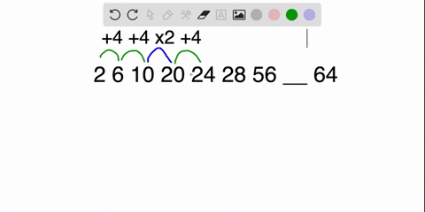 what-number-is-needed-to-complete-the-pattern-below2-6-10-20-24-28-56-__-64-85107