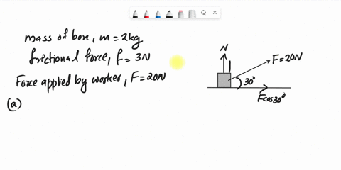 question-3-1-pts-aworker-pulls-a-2-kg-box-forward-to-the-right-on-a-horizontal-frictionless-floor-a-friction-force-of-3-nacts-between-the-box-and-the-floor-if-the-force-applied-by-the-worker-17462