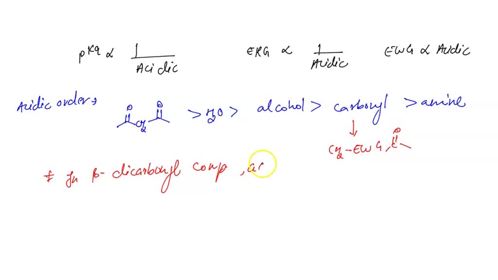 SOLVED: Explain the relative acidity of beta-dicarbonyl compounds ...