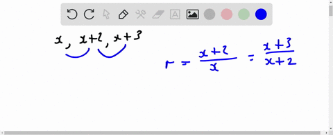 find-x-so-that-x-x-2-and-x-3-are-are-consecutive-terms-of-a-geometric-sequence-28471