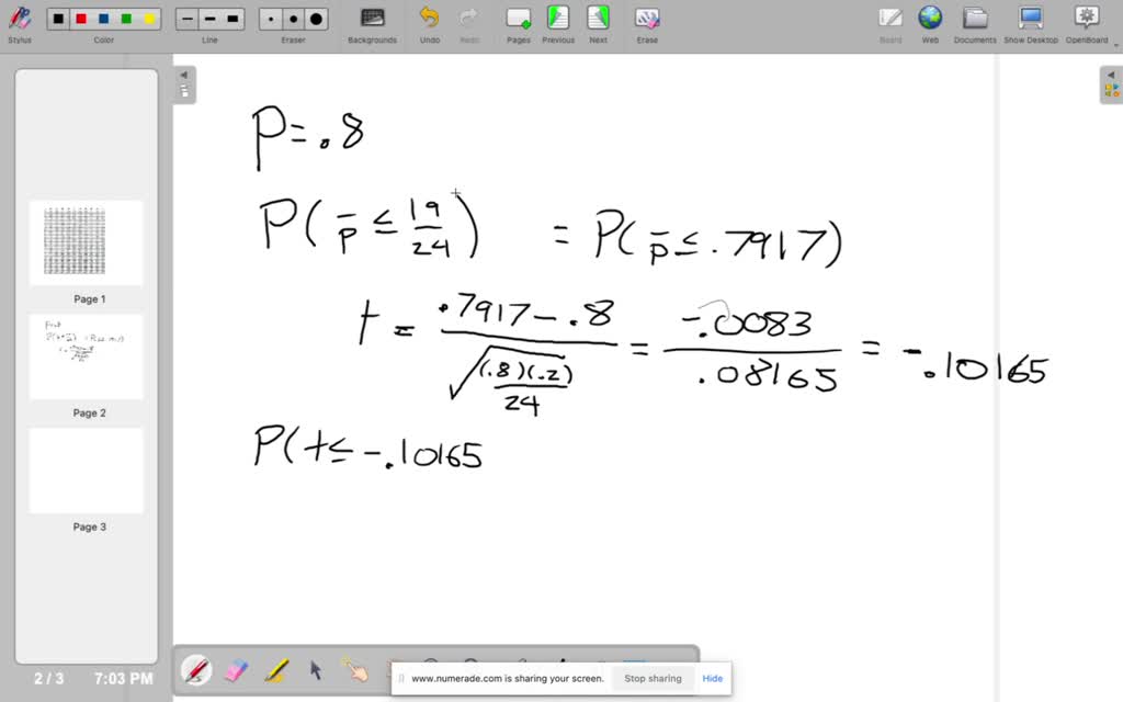 SOLVED: 1. We believe that 80% of the population of all Calculus I ...