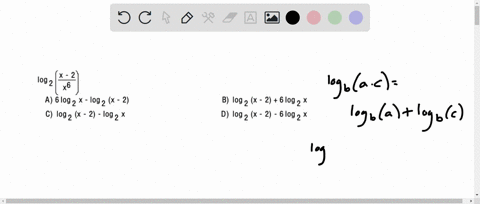 use properties of logarithms to expand the logarithmic expression as ...