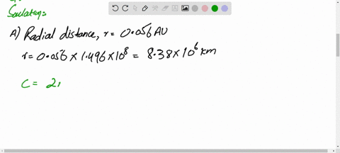 suppose-a-hot-jupiter-is-oberved-using-the-radial-velocity-method-orbiting-its-parent-star-at-a-distance-of-0056-au-with-a-period-of-56-days-assume-the-orbit-is-a-circle-how-fast-would-the-p-23064