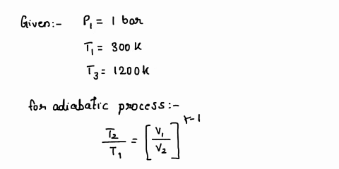 an-air-standard-diesel-cycle-consisting-of-the-following-four-processes-process-1-2-reversible-adiabatic-compression-process-2-3-constant-pressure-energy-addition-by-heat-transfer-process-3-28059