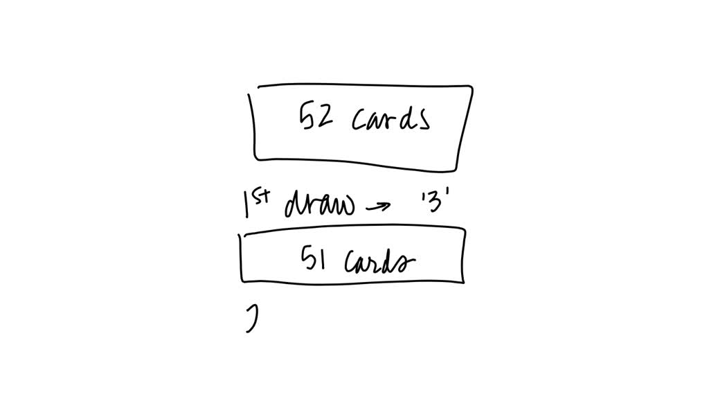 SOLVED Lacy draws a '3' from a standard deck of 52 cards. Without
