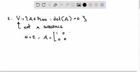 use-the-subspace-test-to-determine-which-of-the-sets-are-subspaces-of-mnn-the-sets-of-all-nn-matrices-a-such-that-det-a0-the-sets-of-all-nn-matrices-a-such-that-tra0-45515