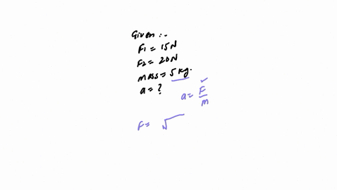 two-forces-f1-150-n-and-f2-200-n-act-on-an-object-of-mass-m-50-kg-as-shown-calculate-the-magnitude-of-the-accelerations-of-the-object