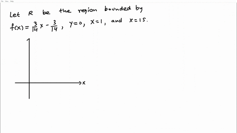 point-find-the-area-of-the-region-in-the-xy-plane-bounded-above-by-the-graph-of-the-function-fx-314x-314-below-by-the-x-axls-on-the-lett-by-the-ilne-and-on-the-right-by-tho-iine-15-the-area-85931