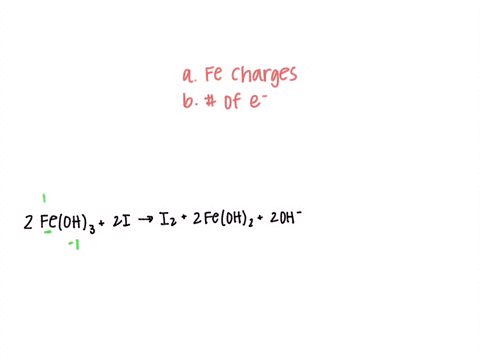 2feoh3-2i-i2-2feoh2-2oh-in-the-above-reaction-the-oxidation-state-of-iron-changes-from-___-to-___-how-many-electrons-are-transferred-in-the-reaction-09057