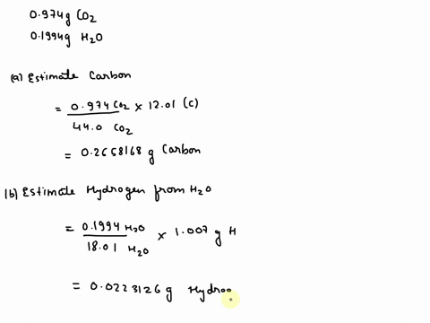 a-05242-g-sample-of-a-compound-known-to-contain-only-carbon-hydrogen-and-oxygen-was-burned-in-oxygen-to-yield-09740-g-of-co2-and-01994-g-of-h2o-what-is-the-empirical-formula-of-the-compound-91902