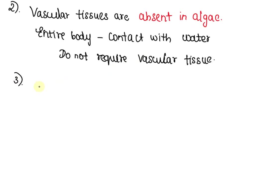 SOLVED Examine the phylogeny on page 4.3 and identify where vascular tissue evolved. Do algae