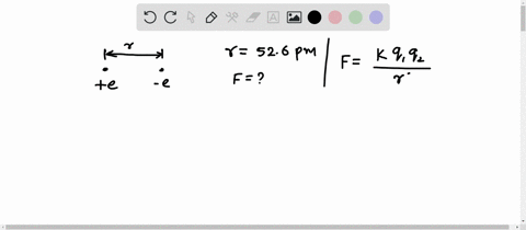 the-electron-andproton-ina-hydrogen-atom-are-526-pm-apartfind-the-magnitude-of-theelectric-force-between-them
