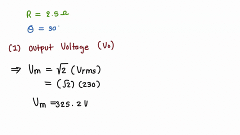 a-single-phase-full-converter-feeding-rle-load-has-230-v-50-hz-source-r25-ohm-e100-v-firing-angle30-if-the-load-inductance-is-large-enough-to-make-the-load-current-virtually-constant-find-av-57972